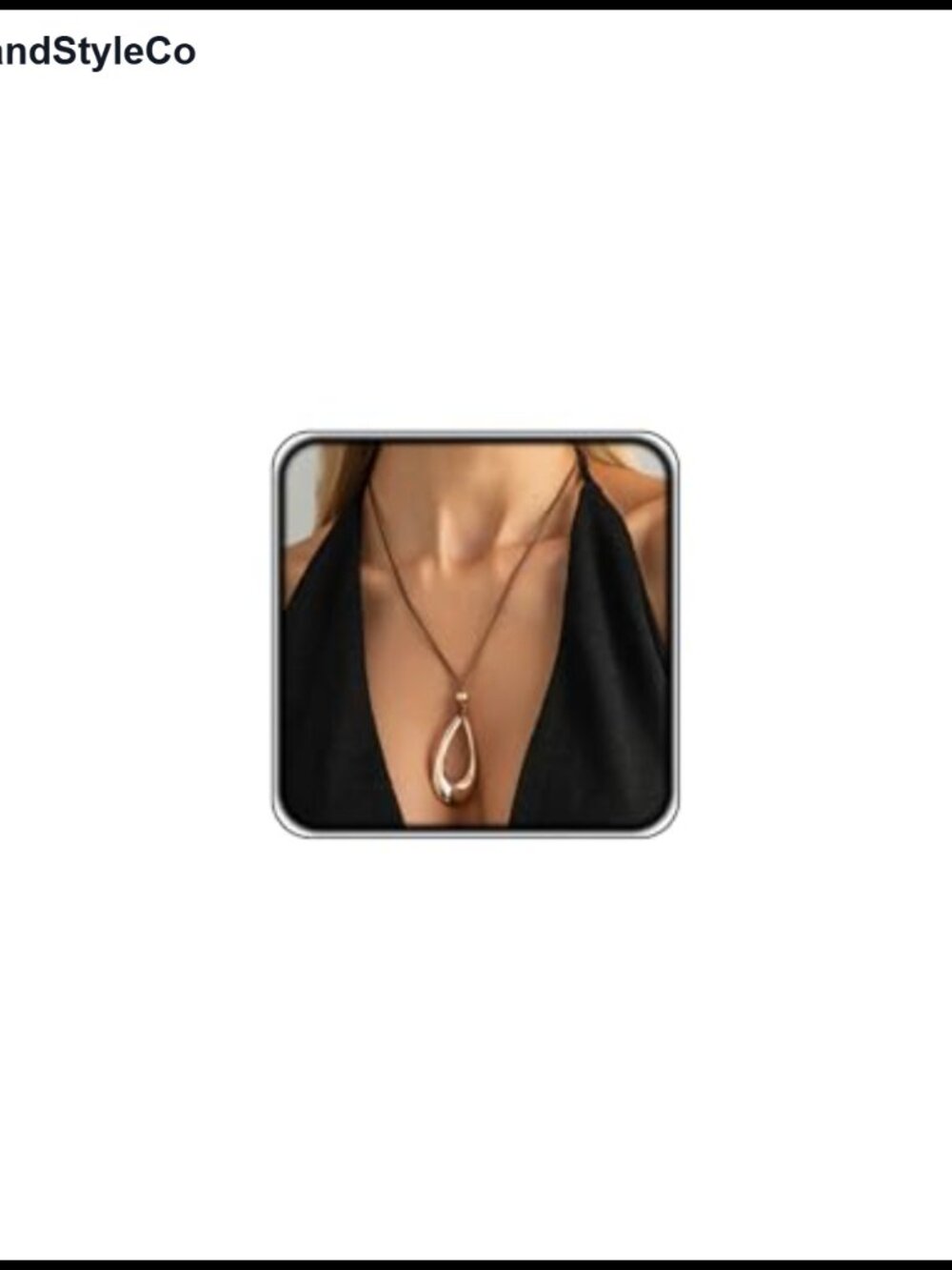 Boho Chunky Large Pendant Cord Necklace Adjustable Rope Women Jewelry